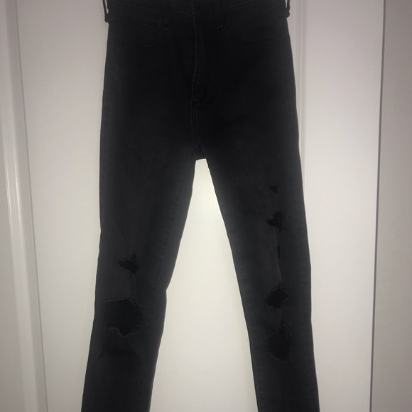 Black ripped jeans (worn 2 times) - Picture 1 of 5